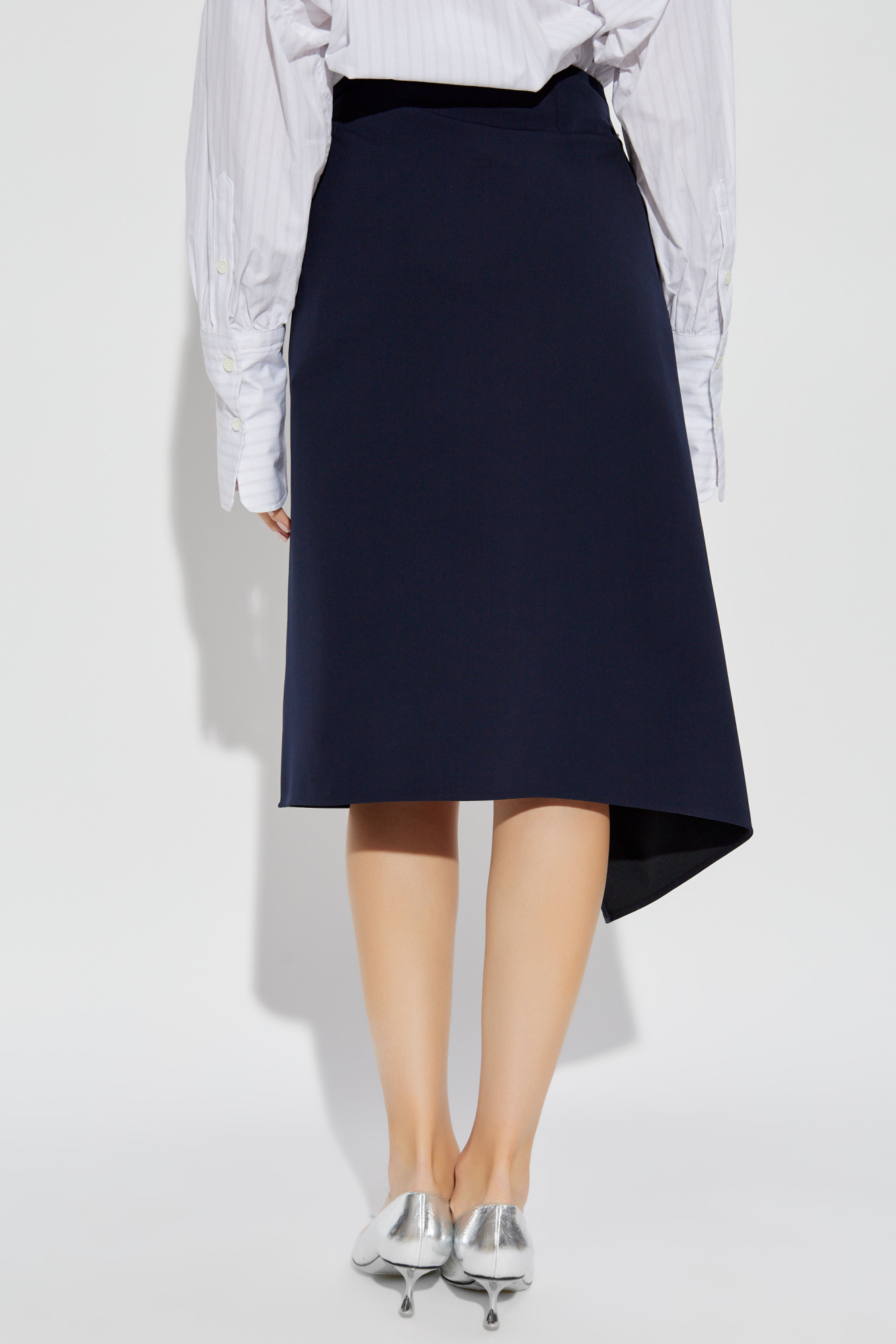 スカート STELLA MCCARTNEY Tuxedo band skirt Blue Stella McCartney Tuxedo Band Skirt With Slit And Pockets in